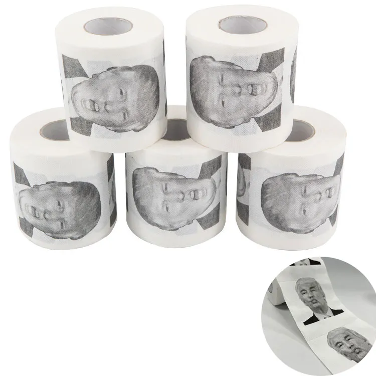 Donald Trump serviettes en papier toilette drôle rouleau papier nouveauté cadeau