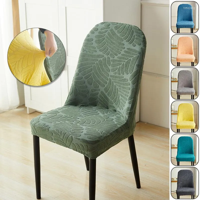 Housses de chaise Jacquard Arc Couverture Paquet complet Table à manger universelle Protection anti-poussière Ménage Simple Tabouret rond