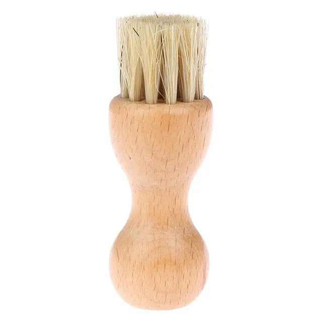 Gourd Shape Shoe Clean Hair Brush Oiled Polishing Ash Removal Cleaning Beech Brush Furniture Sundries Ground Cleans Brushes RRC633