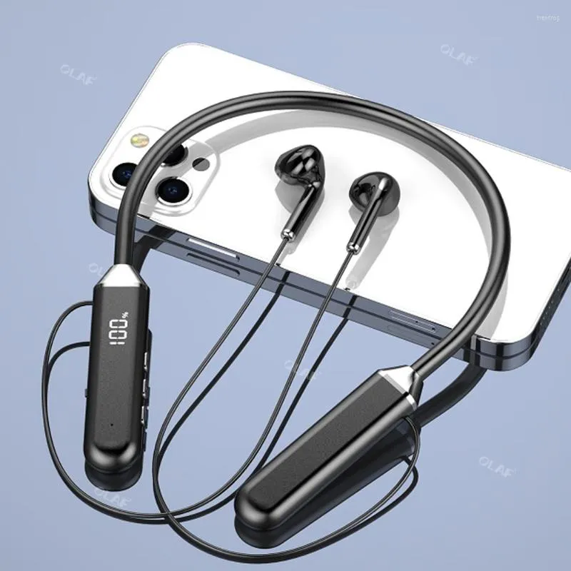 Magnetic 9D Bluetooth Earphones Headset Sports Waterproof Wireless Headphones Neckband Stereo Noise Reduction Earbuds