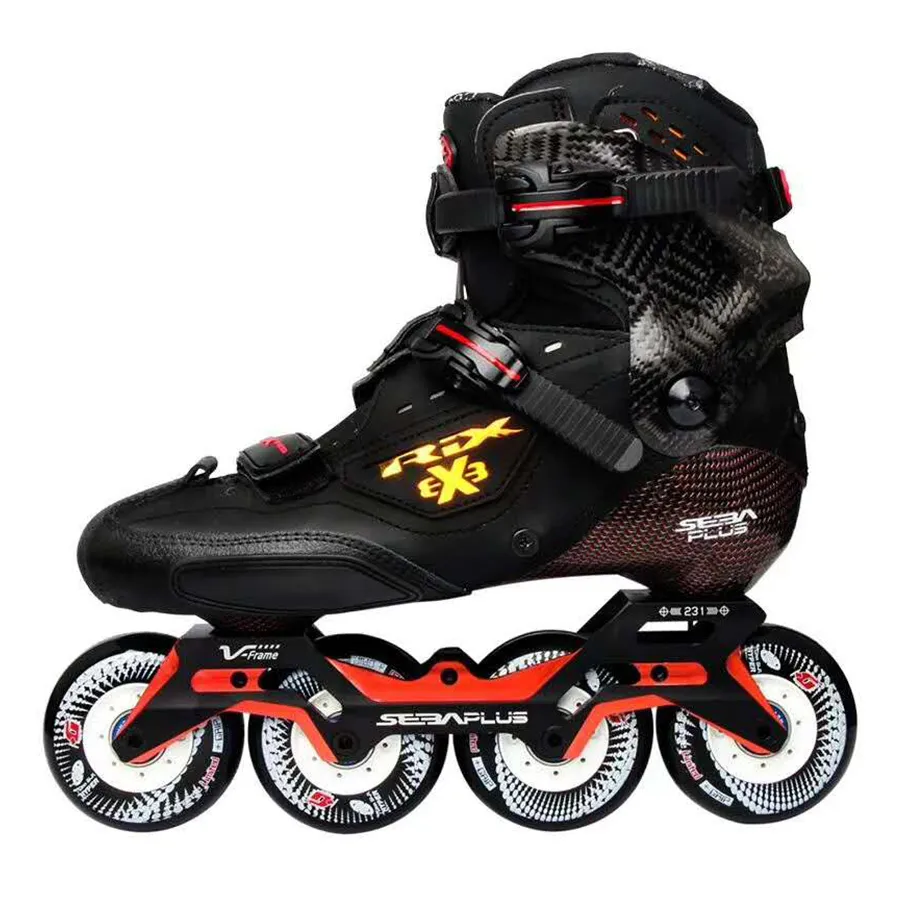 Ice Skates 100 Original SEBA TRIX PRO 3 Cuffs Professional Adult Inline Skates Carbon Fiber