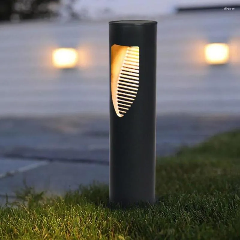 2/4/6pcs Güneş Yolu Çim Hafif Sütun Açık Bahçe LED Spotlight Peyzaj Arka Bahçe Veranda Zemin Işıkları