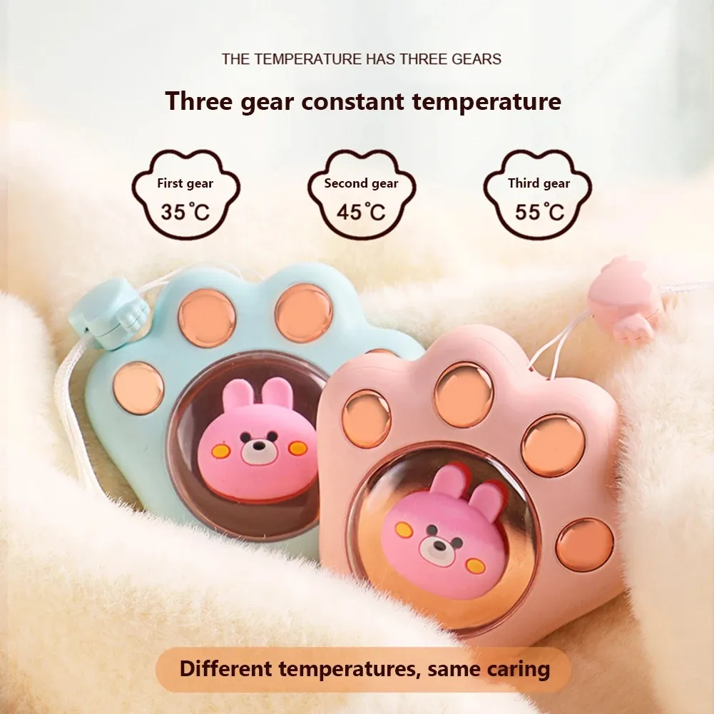 Party Gunst Cat Claw Mini Handwarmers USB Oplaadbare waterdichte hete handwarmer voor binnenshuis en buitenshuis