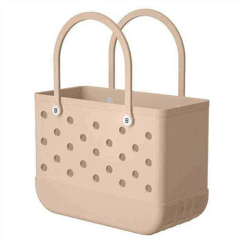 Plastic beach tote with holes hotsell