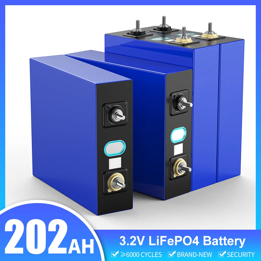 3.2V 202AH 100AH ​​LIFEPO4 Cellithium -ionfosfaatbatterijen voor off -grid zonne -stroomsysteem Home Solar Battery RV ES