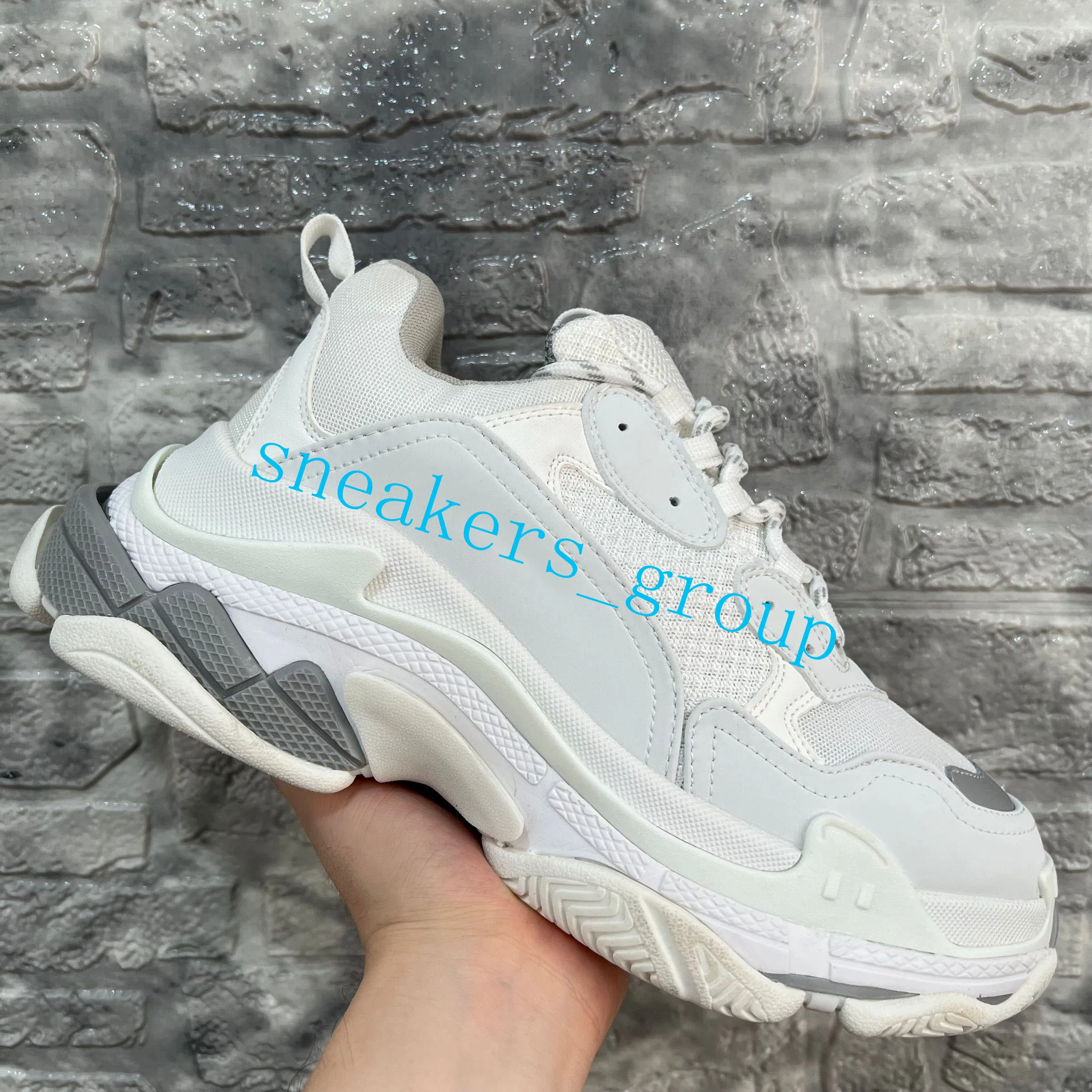 2022 Paris Crystal Bottom Triple S Casual Shoes Dad Platform Sneakers For Men Women Vintage Old Grandpa Trainer EUR 36-45