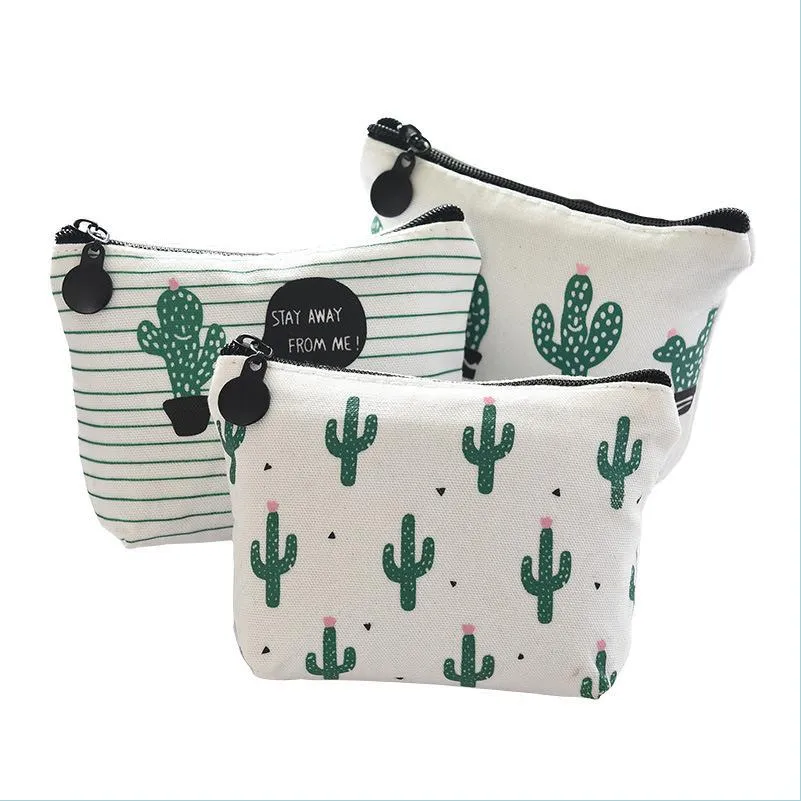 Crayon Sacs 6 Couleurs De Mode Toile Cactus Crayon Cas Sac Papeterie Fournitures Scolaires Cosmétique Maquillage Pochette Dhs Drop Delivery 2022 O Dhyv6