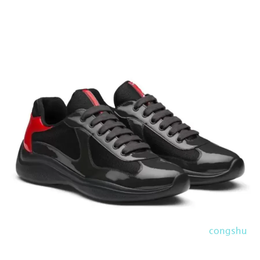 2022S Everyday Wear Casual Shoes Men America Cup Low Top Sneakers Shoes Lightweight Rubber Sole Fabric Patent Leather Men's Outdoor Runner Sports With Box