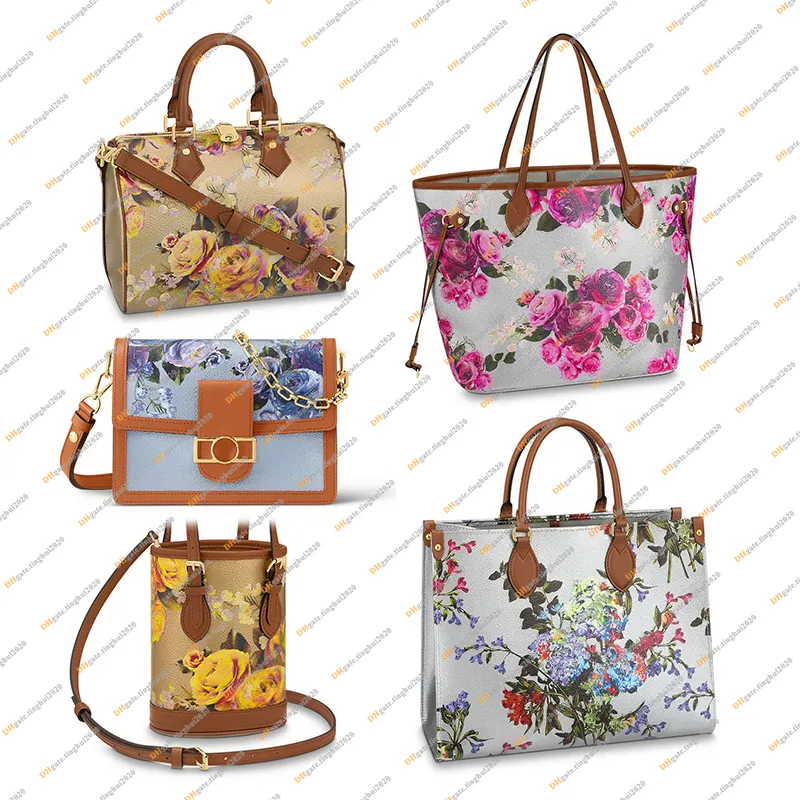 Ladies Fashion Designe Luxury Garden Print Bag Shoulder Bags Crossbody TOTE Handbag Messenger Bag TOP 5A M21317 M81724 M21352 M21233 M21266 Purse Pouch