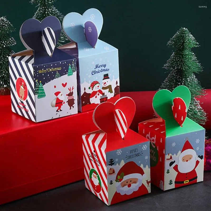 Geschenkwikkeling Papierboxen Party Gunst Wikkel Bag Xmas Candy 10stcs Kerst creatief pakket Pouch Hoogwaardige duurzaam duurzaam