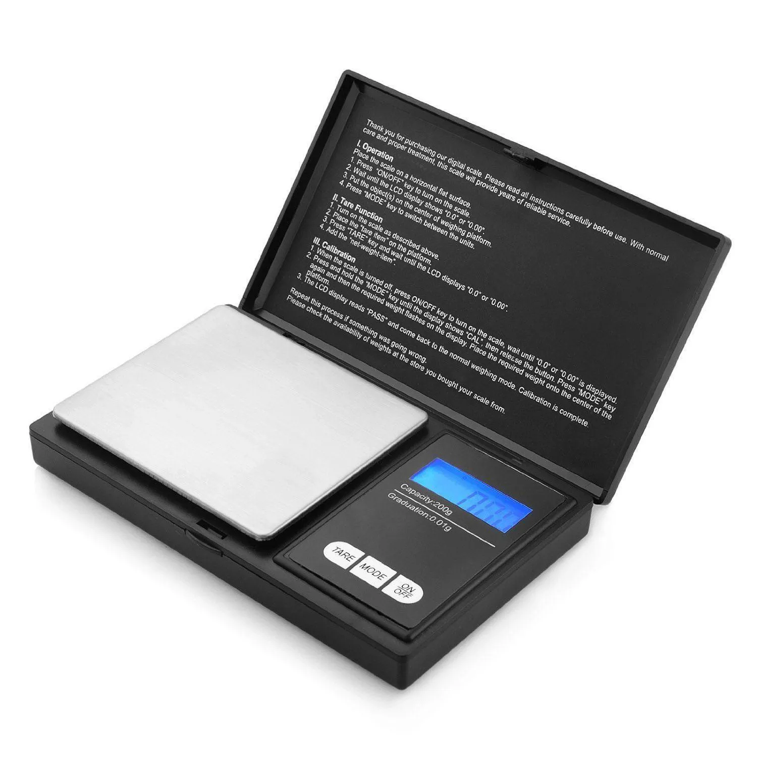 Vägande skalor 200g/0 01g Pocket Digital skala Sier Coin Gold Diamond Jewelry Väg NCE Vikt Scales Drop Delivery 2022 Office Sch DHPBD