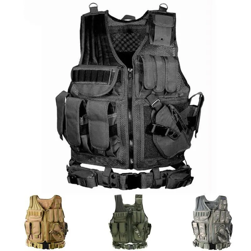 Vestes de chasse tactique Molle gilet armée militaire armure de combat Airsoft hommes équipement de paintball équipement de protection multi-poches 221025