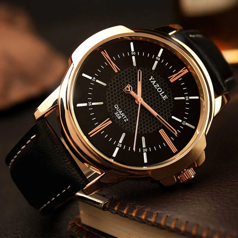 Yazole Brand Luxury Famous Men Watches Business Men's Watch Male Clock Fashion Quartz Watch Relogio Masculino reloj hombre 2021 H1012