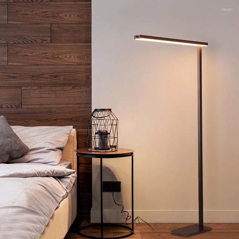 Floor Lamps Nordic Led Wood Stand Lamp Standing Lampadaire