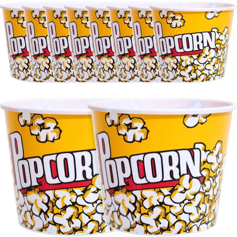 Cadeau Wrap Boîtes de pop-corn Boîtes Conteneurs Candy Treat Seau Film Night Conteneur Titulaires Réutilisable Parti Papier Favoris Cookie Mini Enfant