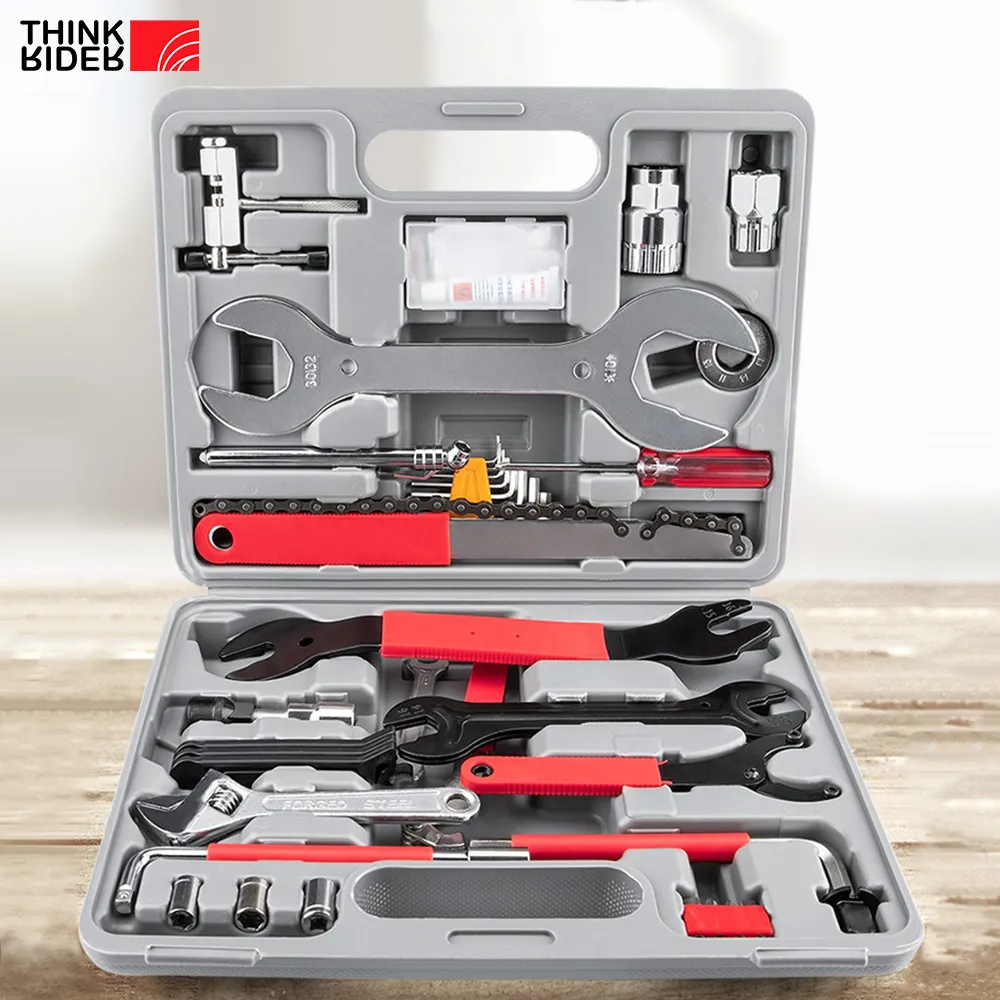 Tools ThinkRider Bicycle repair kit Multifunctional Biking Combination Repair Box 44-in-1 Set hand tools 221025