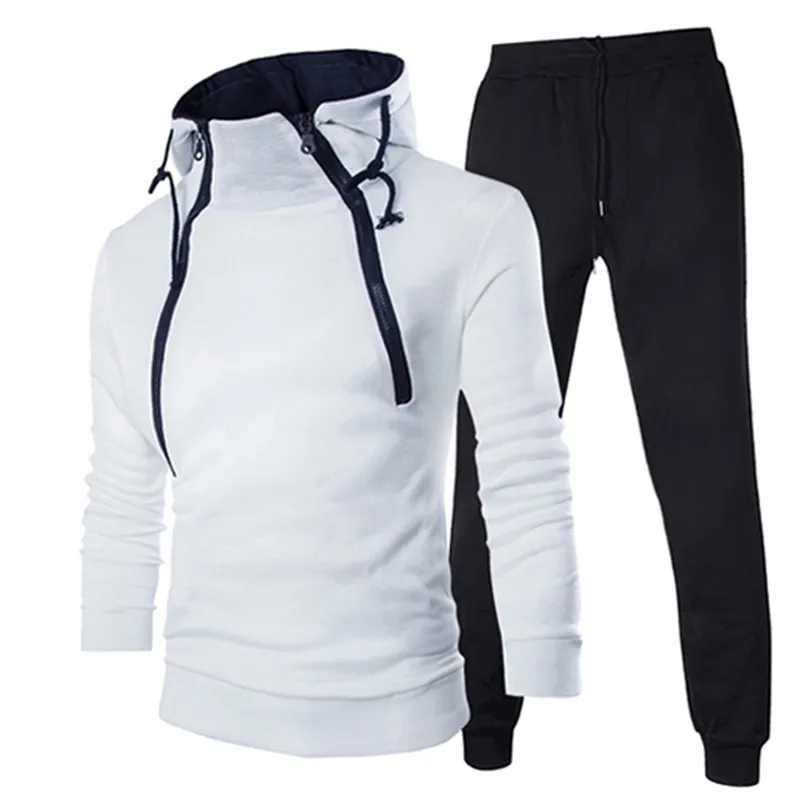 Mens Tracksuits Trending Men Suits Outdoors Jacket And Sweatpants Autumn Winter Zipper Design