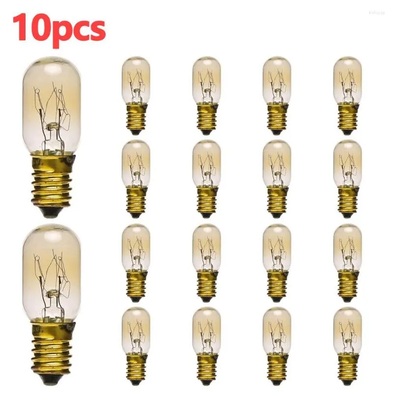 Party Decoration 10PCS 15w E14 Degree Bulb Oven Microwave Salt Crystal Screw Cap Pygmy Lamp