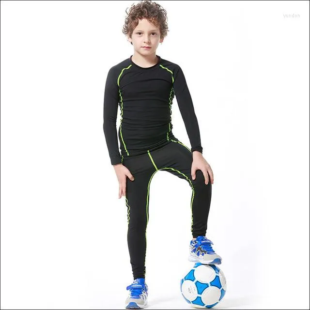 Kids Survetement Football Tights Leggings Sport Kit Soccer