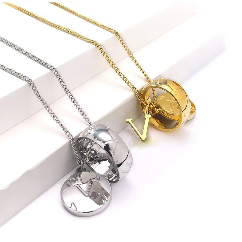 Fashion Pendant Necklace Luxury Necklaces Personality Design jewelry Gold and Sliver High Quality