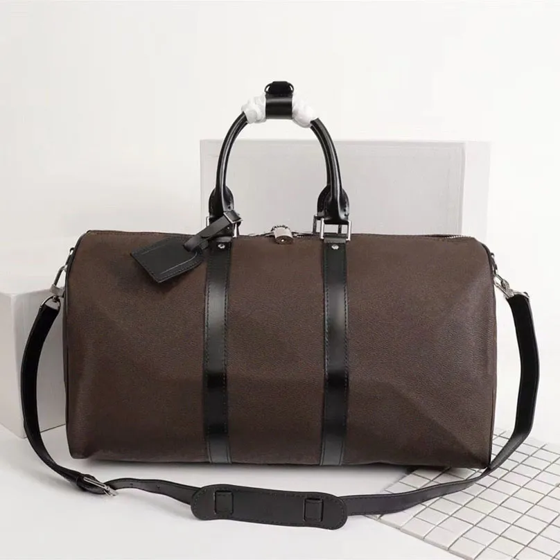Tasarımcı spor çantası kadın bagaj çantaları lüks deri seyahat cüzdanları yanınıza alın erkek deri spor açık paketleri yumuşak taraflı bavul vestiyer seti