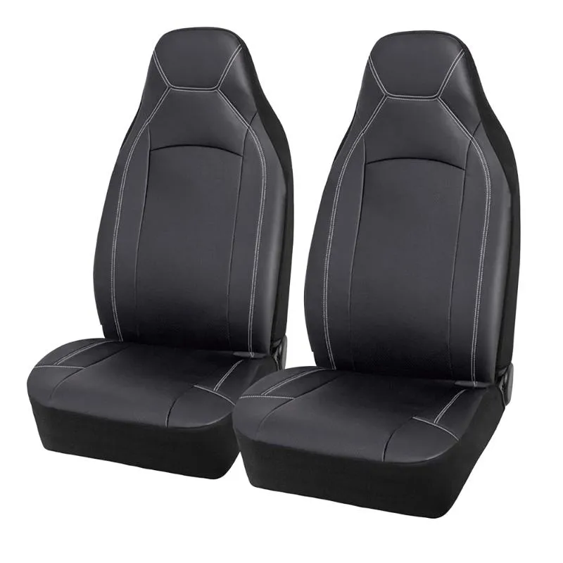 Autositzbezüge AUTO PLUS Universal Leder Mit Hoher Rückenlehne, Premium  Wasserdicht, Komplettset, Airbag Kompatibel Von 43,36 €