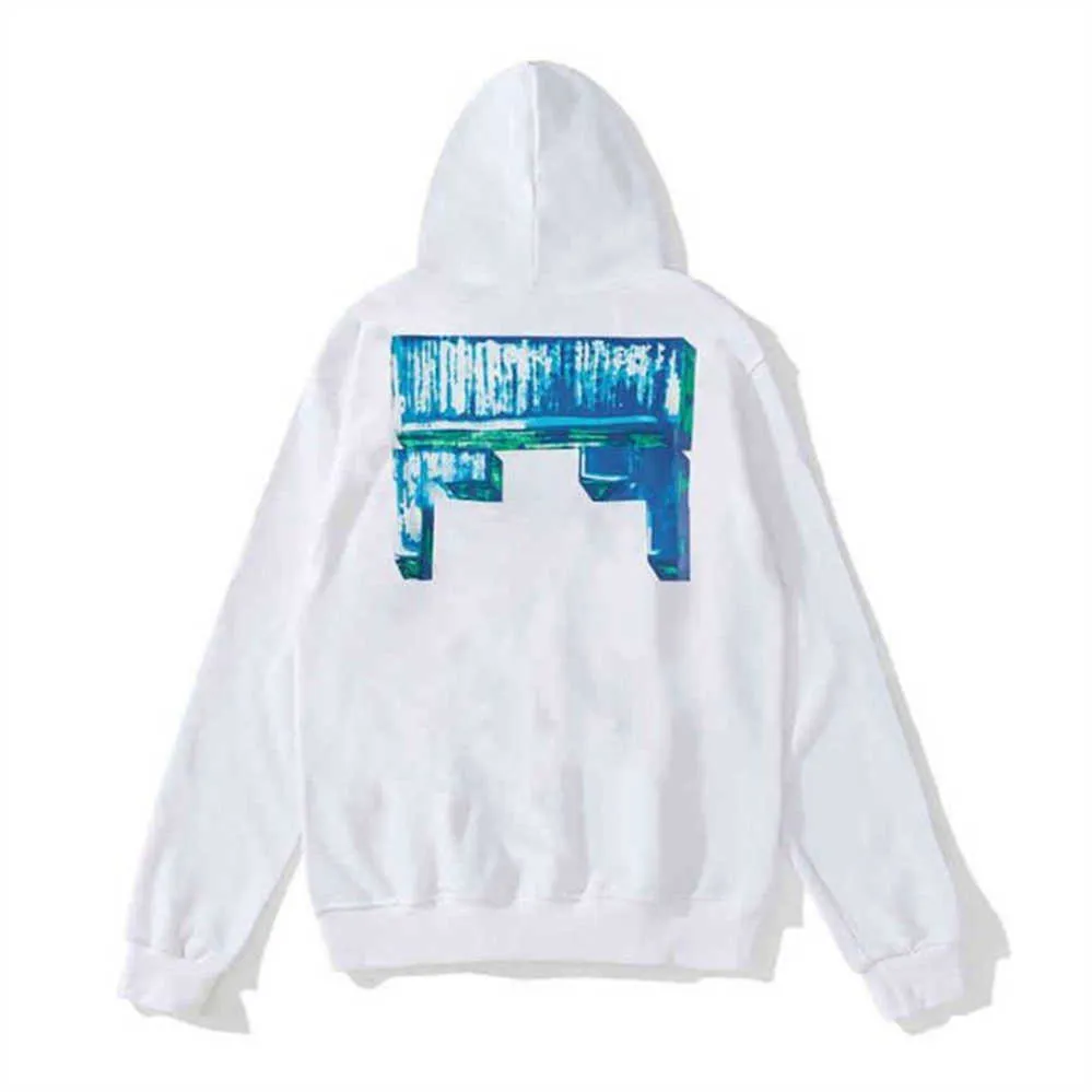 Offs Heren Hoodies Sweatshirts 2024 herfst Hoodie Merk Off Pullover Capuchon Verguld Plastic en Damesparen Whiteoff Print Pijlen X Witte T-shirts mnm