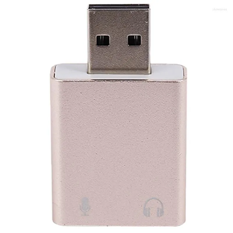 Carte son USB, Aluminium Adaptateur USB audio stéréo vers Jack 3,5mm