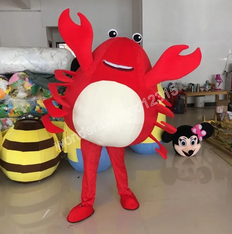 Performance Marine life prawn crab Mascot Costumes Carnival Hallowen Gifts Unisex Outdoor Advertising Outfit Suit Holiday Celebration Cartoon Character Outfits