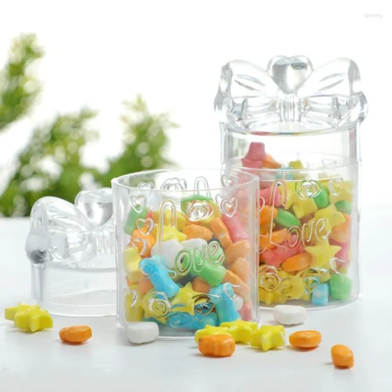 Confezione regalo Scatola di caramelle in plastica trasparente Bomboniere Forniture per piccole imprese Confezione Dolci Feste di compleanno per bambini Sorpresa