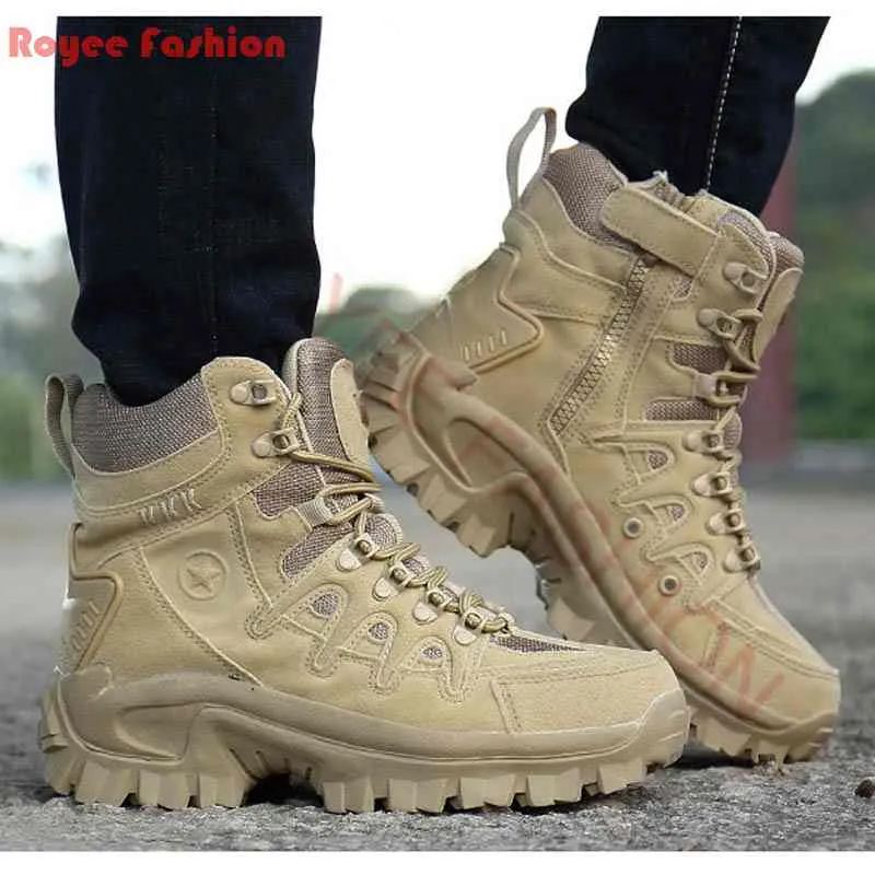 2023 hommes botte militaire sablonneux bottes spéciales cheville hommes chaussures travail Force spéciale armée taille 46