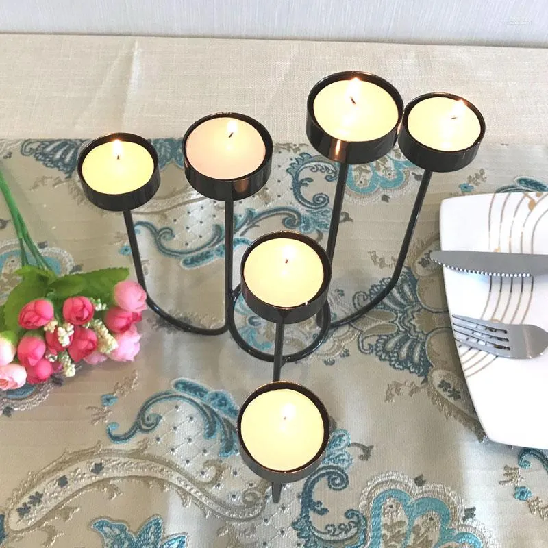 Pot Metal Candlestick Holder Stand With 6/8/9 Arms And Iron