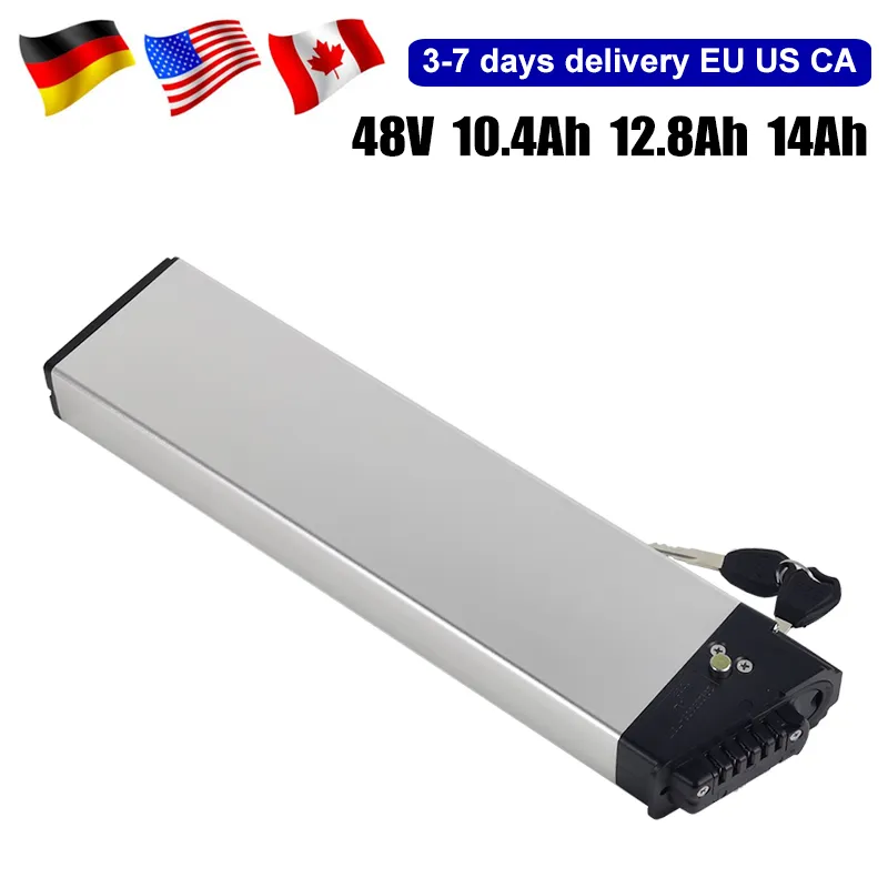 EU US CA UK stock 48V ebike battery 10.4Ah 12.8Ah 14Ah with 18650 Samsung Panasonic cell for Lectric XP LECTRIC Samebike LO26 20LVXD30
