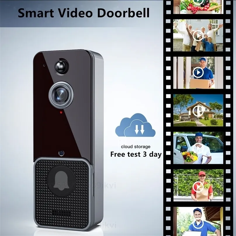 Doortbells T6 Smart Wireless Video Doorbell Digital Visual Intercon