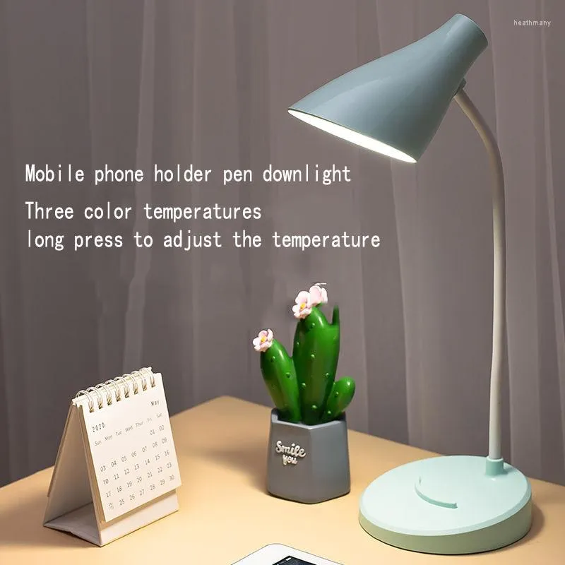 Veilleuses LED Lampe de Bureau Pour Chambre Table USB Recharge Lecture Petit