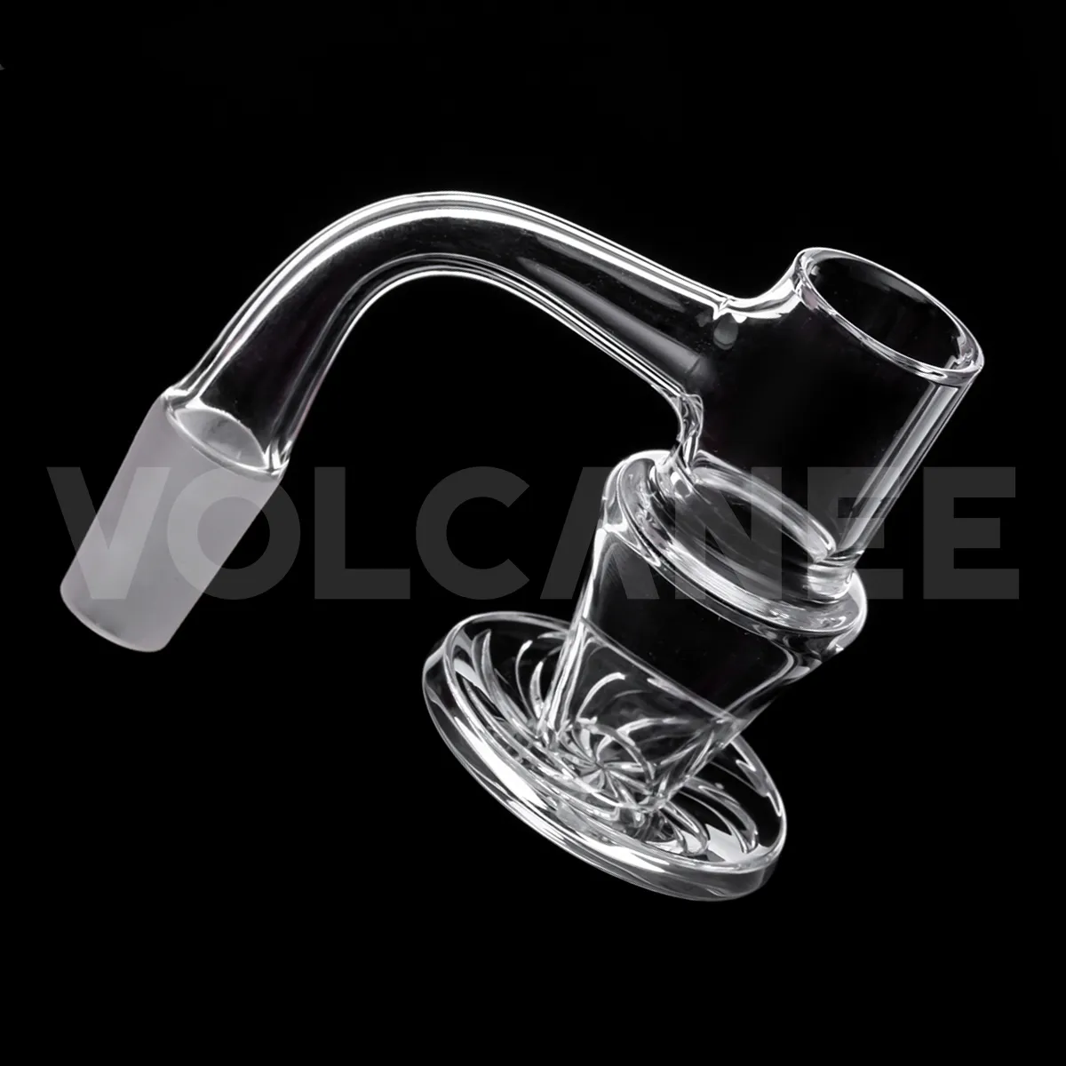 Blender Banger Tam Kaynak Kuvars Banger 20mm OD Eğimli Kenar Üst Kova 10mm 14mm Erkek 18mm Kadın Sigara Dab Rig Cam Su Bong