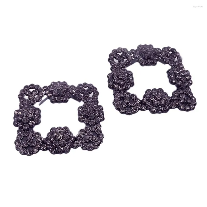 Bracelets de Cheville 2pcs Strass Chaussure Boucle Femle Clips Sparkingly Broches Bridal