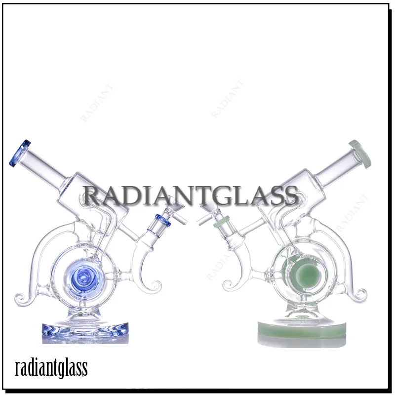 Hookahs Dikke Recycler Glass Bong gebogen Type Lookah voor roken Bongs Handgemaakte groothandel China