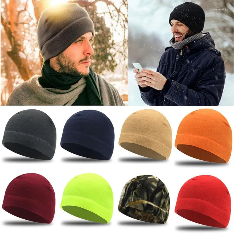 Cycling Caps Unisex Warm Fleece Fabric Hats Classic Tactical Windproof Outdoor Hiking Accessories Fishing Hunting Military Men