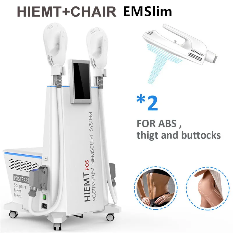이중 EMS 손잡이 슬리밍 HiEMT Pro Pelvic Floor Muscle Muscle 강도 고강도 초점 초점 전자기 신체 조각이 비 침입 Emslim 수리 의자