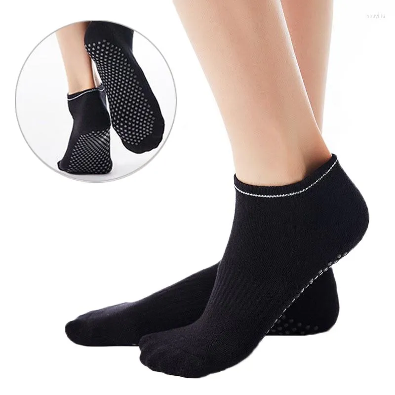 Sports Socks Breathable Cotton Yoga For Balle Dance Pilates Fitness Sportswear Non-slip With Grips