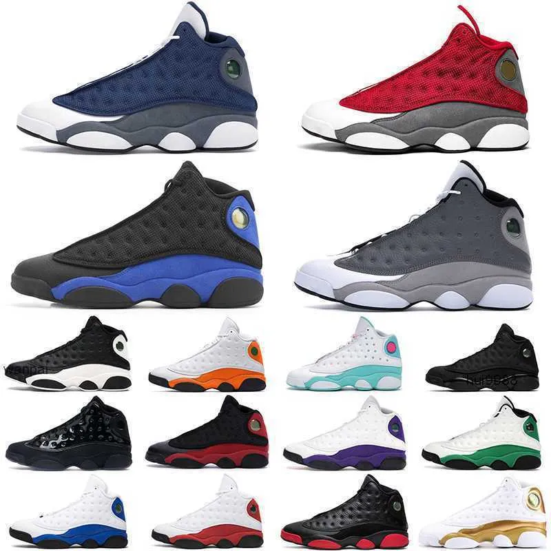 2023 Freeshipping Red Flint Jumpman 13s basketbalschoenen voor mannen Women 13 Hyper Royal Court Purple #41 Aurora Green Olive Black Cat Mens Trainers Jerdon