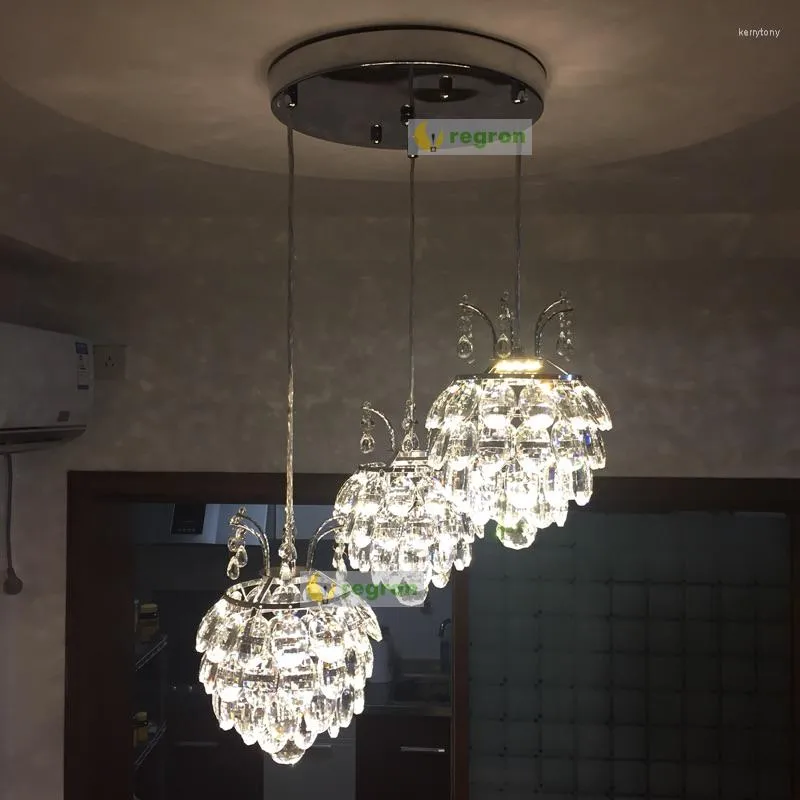 Kroonluchters moderne eetkamer kroonluchter bar kristallen verlichting levende plafond armatuur el slaapkamer lamp 110-240V