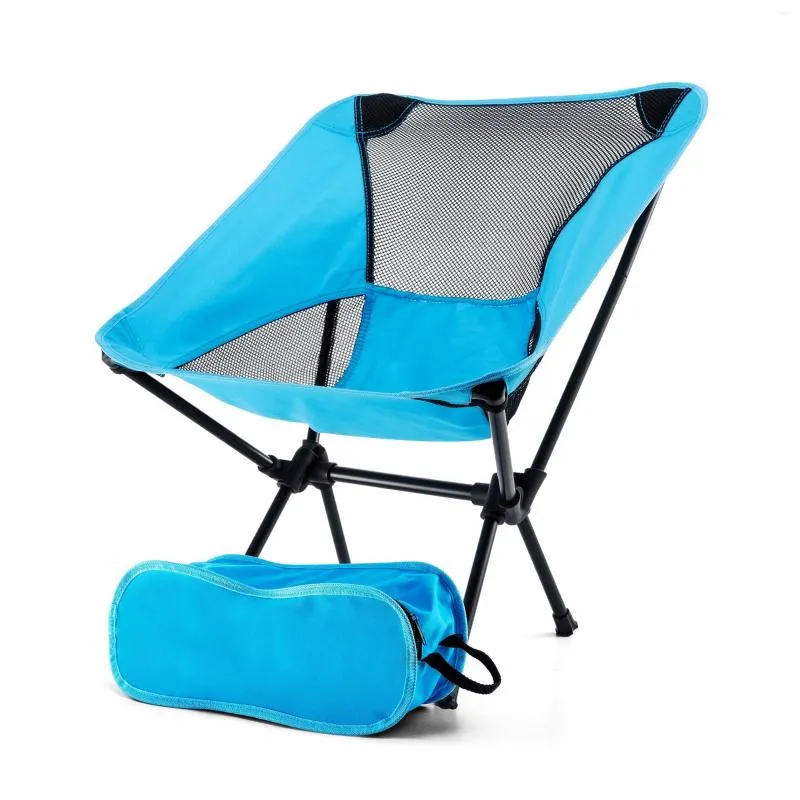 Mobili da campo Sedia pieghevole ultraleggera da esterno Leggero portatile Campeggio Escursionismo da spiaggia Picnic Pesca Alto carico Casual