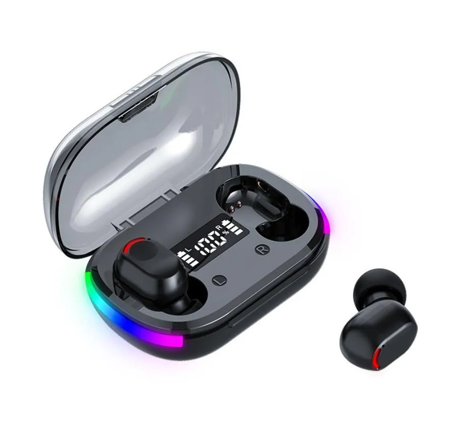 K10 TWS Bluetooth 5.3真のワイヤレスヘッドフォンノイズキャンセルHIFI BluetoothヘッドセットRGBゲームゲーマーイヤホン