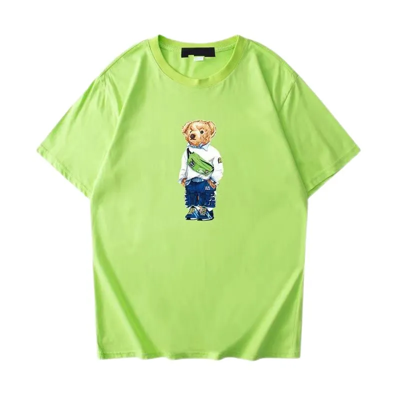 デザイナー卸売2051メンズTシャツ夏の新しいハイエンドカジュアルファッションメンズラウンドネックプリント短袖ポロスシャツ100％コットンS-3XL