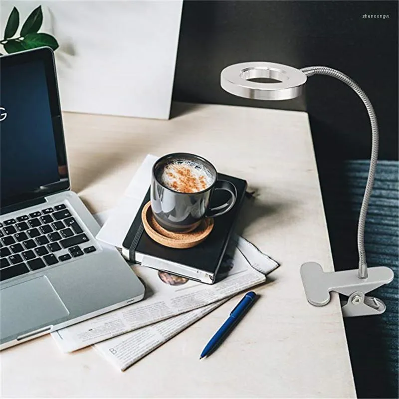 Lampes de table LED lampe de bureau Clip sur Portable Protection des yeux à intensité variable lecture de nuit étude 3 Modes tête de lit dortoir ordinateur