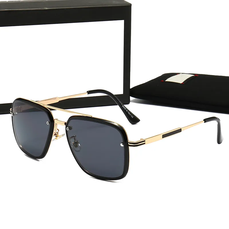 Metal Frame Acetate Polarized Sunglasses UV400 Protection Pilot Style Polarized Pilot Sunglasses for Men and Women with 59mm  main image 3