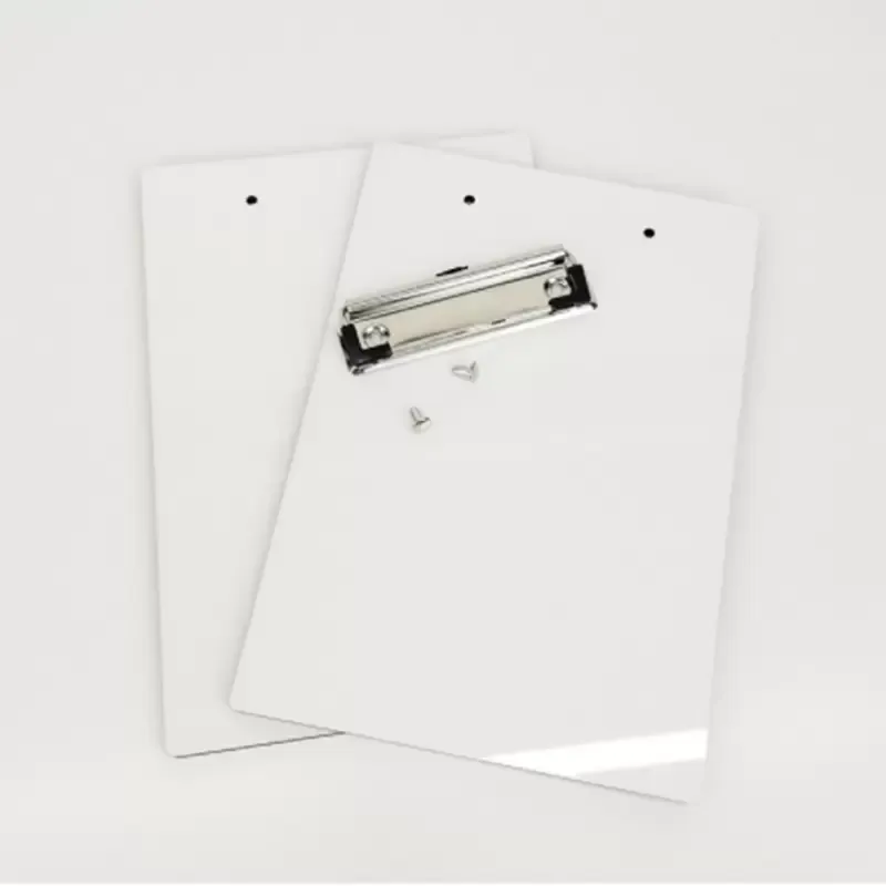 Sublimation A4 Clipboard Recycled Document Holder White Blank Profile Clip Letter File Paper Sheet Office Supplies sxmy6