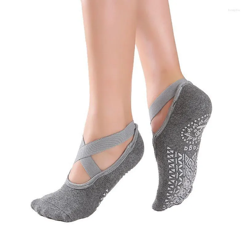 Calzini sportivi Fasciatura Yoga Antiscivolo Quick-Dry Ladies Girls Ballet Dance Sock Pantofole per donna Cotone